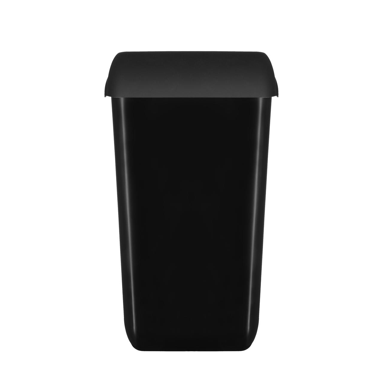 Корзина для мусора настенная Breez 23 литра (пластик чёрная) - фото 2 - id-p114310710