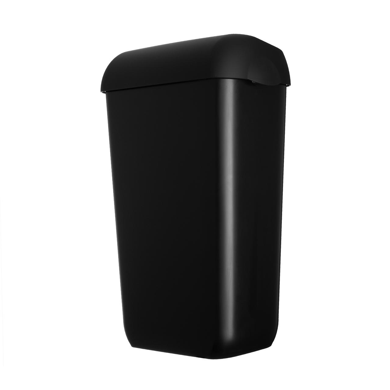Корзина для мусора настенная Breez 23 литра (пластик чёрная) - фото 3 - id-p114310710