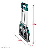 KRAFTOOL ATLANT до 120кг, каркас и платформа из алюминия, платформа 48,5 х 35см, колёса d18см, вес 6,9кг,, фото 6
