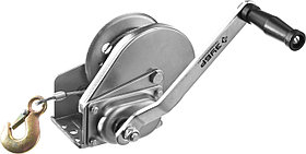 ЗУБР  0,5т, 8 м, Ручная барабанная подъемная тросовая лебедка, Профессионал (43117-0.5)