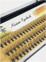 Ресницы пучковые накладные D+11mm Nesura Eyelash 10D/0.10