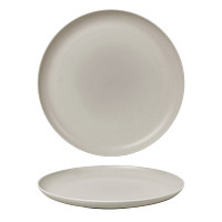 Тарелка с бортом d=30 cм,фарфор NOBLE серия Fine Plus-Light Grey