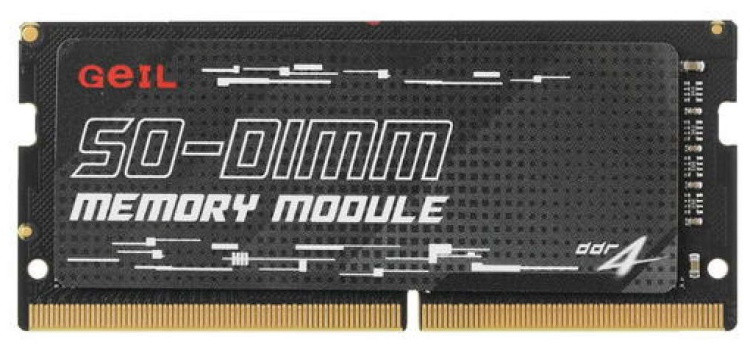 Оперативная память для ноутбука 8GB DDR4 3200MHz GEIL PC4-25600 SO-DIMM 1.2V 22-22-22-52 GS48GB3200C22S - фото 1 - id-p114329795