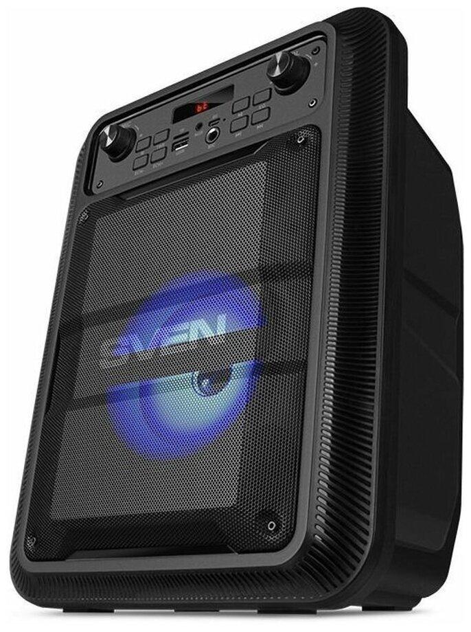 Колонка SVEN PS-400, black (12W, TWS, Bluetooth, FM, USB, microSD, LED-display, 1200mA*h) - фото 1 - id-p114341604