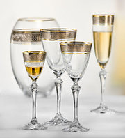 Фужеры Elisabeth шампанское 200мл. 6шт богемское стекло, Чехия 40760-Q8074-200, набор