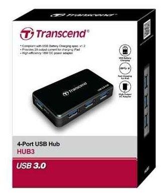 Разветвитель Transcend TS-HUB3K, USB3.0 4-Port HUB - фото 1 - id-p114347623