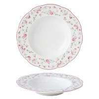 Тарелка глубокая d=23 cм, 250 мл, фарфор NOBLE серия Retro Ritz-La Vie En Rose