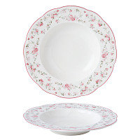 Тарелка глубокая d=23 cм, 250 мл, фарфор NOBLE серия Retro Ritz-La Vie En Rose