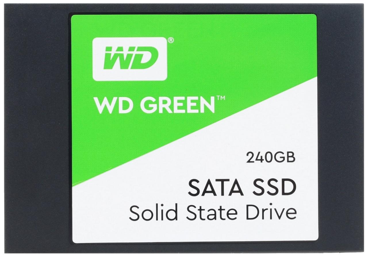 Твердотельный накопитель 240GB SSD WD Серия GREEN 2.5 SATA3 R545Mb/s W465Mb/s Толщина 7мм WDS240G3G0A. - фото 1 - id-p114341721