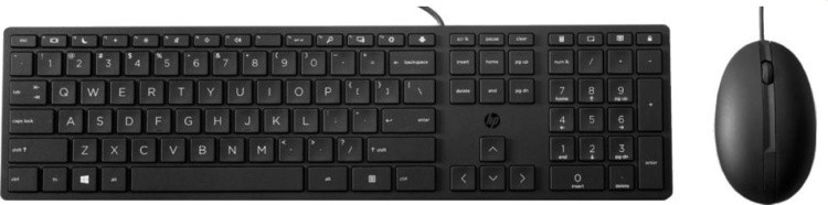 Клавиатура и мышь проводные HP 9SR36AA Wired 320MK English layout - фото 1 - id-p114335972
