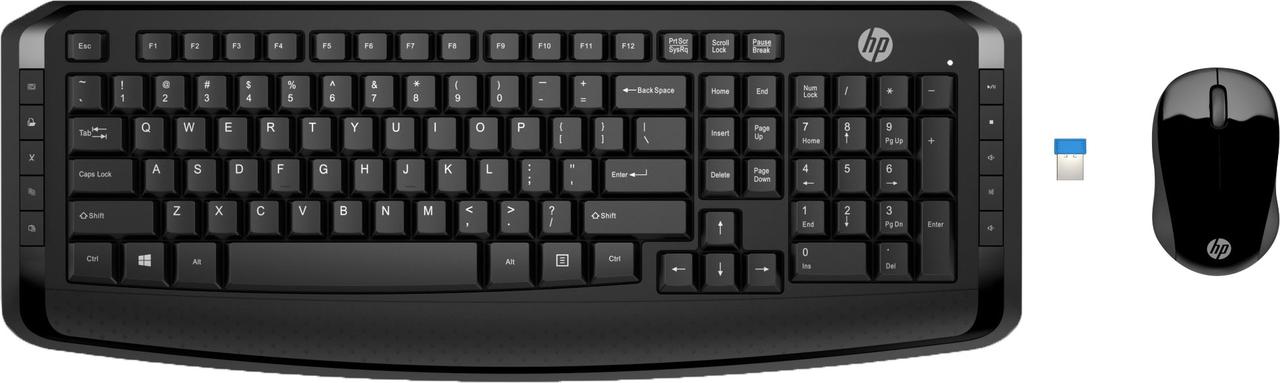 Беспроводная клавиатура и мышь HP Wireless Keyboard and Mouse 300, 3ML04AA - фото 1 - id-p114335982