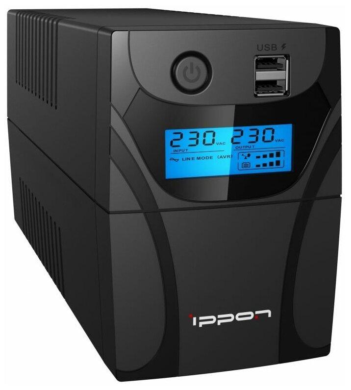 Источник бесперебойного питания Ippon Back Power Pro II 700 1030304 420Вт, 700ВА, черный - фото 1 - id-p114341789