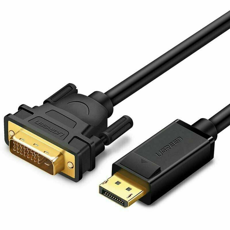 Кабель UGREEN DP103 DP Male to DVI Male Cable 1.5m (Black). 10243 - фото 1 - id-p114341823