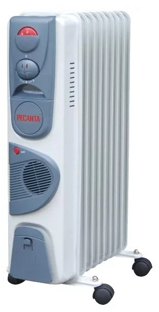 Масляный радиатор ОМ-7НВ (1,9 кВт) Ресанта, шт - фото 1 - id-p114328362