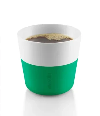 Набор чашек Eva Solo для лунго, 2 шт, белый/зеленый 230 мл 501005, шт - фото 1 - id-p114343829