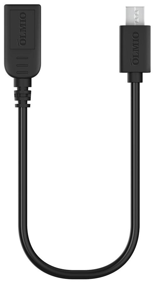 Кабель Olmio On-The-Go USB 2.0 - microUSB черный - фото 1 - id-p114346858