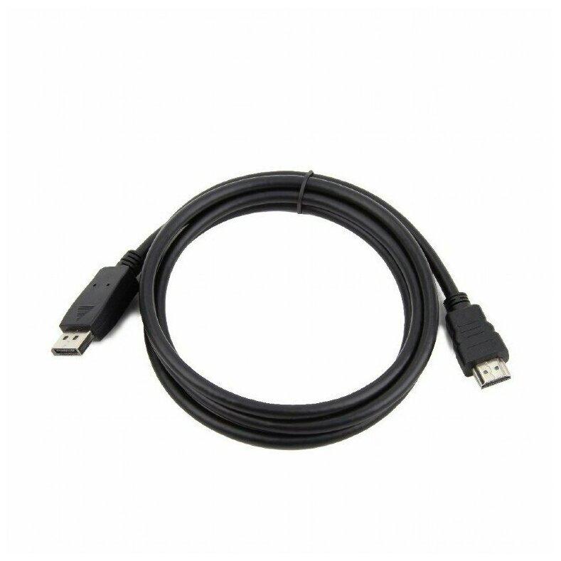 Кабель DisplayPort->HDMI Cablexpert CC-DP-HDMI-5M, 5м, 20M/19M, черный, экран, пакет - фото 1 - id-p114346882