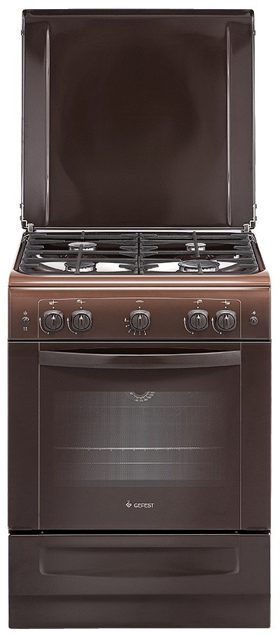 Кухонная плита GEFEST ПГ 6100-01 0301 коричневый - фото 1 - id-p114329389