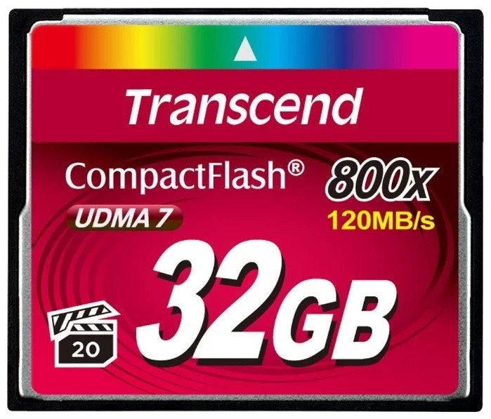 Transcend TS32GCF800, Compact Flash 32GB 800x - фото 1 - id-p114346947