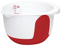 Чашка EMSA 2л. для миксера, белая/красная MIX & BAKE 508015