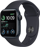 Apple Watch SE GPS, 40mm, Midnight Aluminium Case with, Midnight Sport Band - Regular (MNJT3GK/A)(MNJT3RB/A)