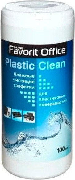 F230007 "FAVORIT OFFICE" Plastik Clean, влажные салфетки для пластика, туба 100 салфеток - фото 1 - id-p114339200