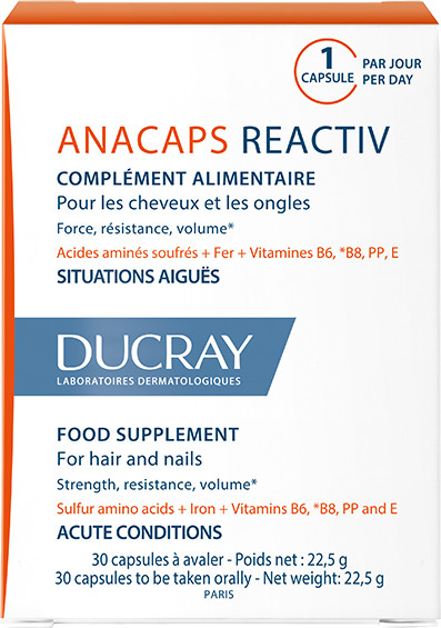 Капсулы для укрепления волос и ногтей Ducray Анакапс Реактив №30 (3282770105346) - фото 1 - id-p114333443