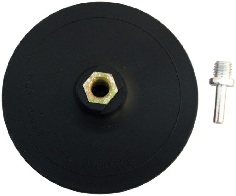 Тарелка опорная "ЭКСПЕРТ" 1514-150 пластиковая для УШМ под круг на липучке, М14,диаметр 150мм(100шт) - фото 1 - id-p114345167