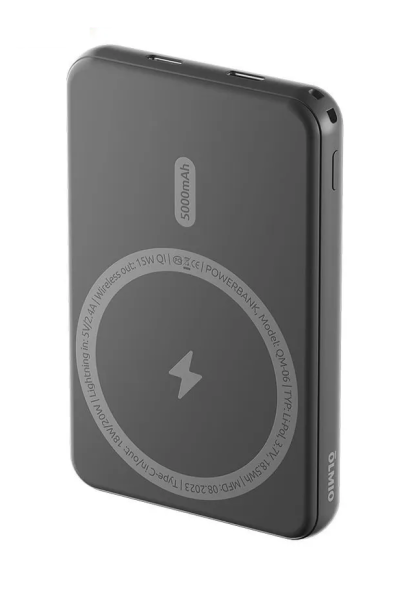 Зарядное устройство Power bank Olmio QM-06 5000mAh серый - фото 1 - id-p114347208