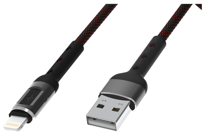 Кабель Ritmix RCC-521 Smart Chip lightning-USB 2 A Black - фото 1 - id-p114347231