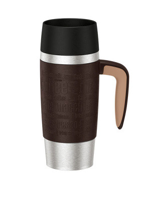 Термокружка EMSA 0,36л. дорожная, коричневая с ручкой, TRAVEL MUG 514099, шт - фото 1 - id-p114344286