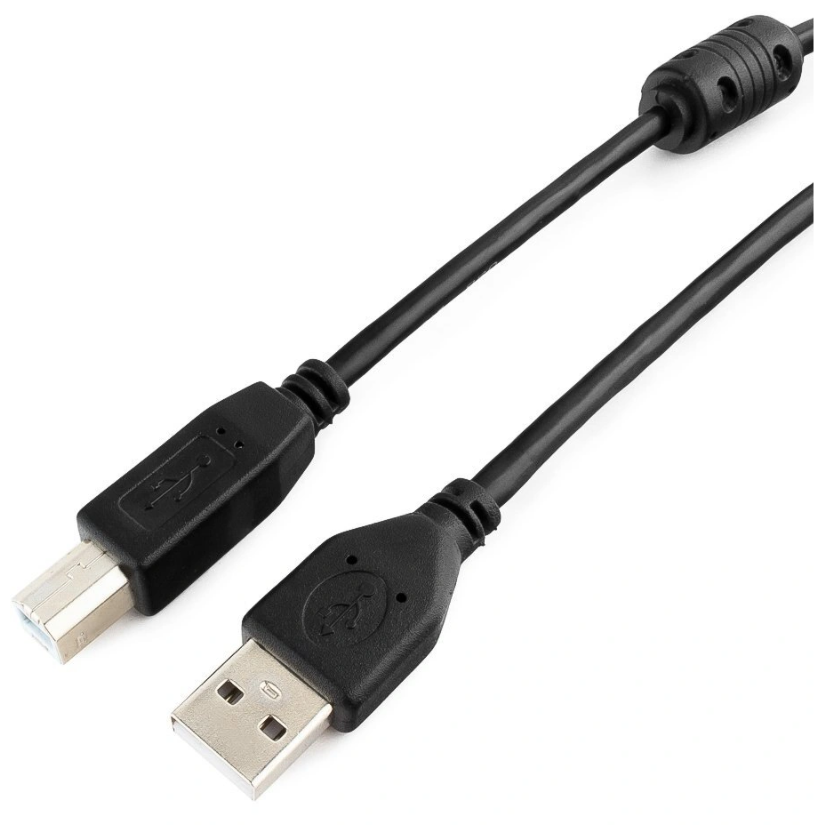 Кабель USB 2.0 Pro Cablexpert CCF-USB2-AMBM-TR-15, AM/BM, 4,5м, экран, феррит.кольцо, прозрачный, па - фото 1 - id-p114347244