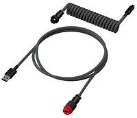 Кабель для механической клавиатуры HyperX USB-C Coiled 6J679AA черно-серый