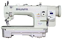 Прямострочная швейная машина верхнего и нижнего продвижения для тяжелых тканей SHUNFA SF0303D со столом