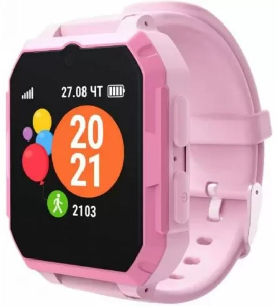 Смарт часы Geozon G-Kids 4G Ultra розовый - фото 1 - id-p114347313