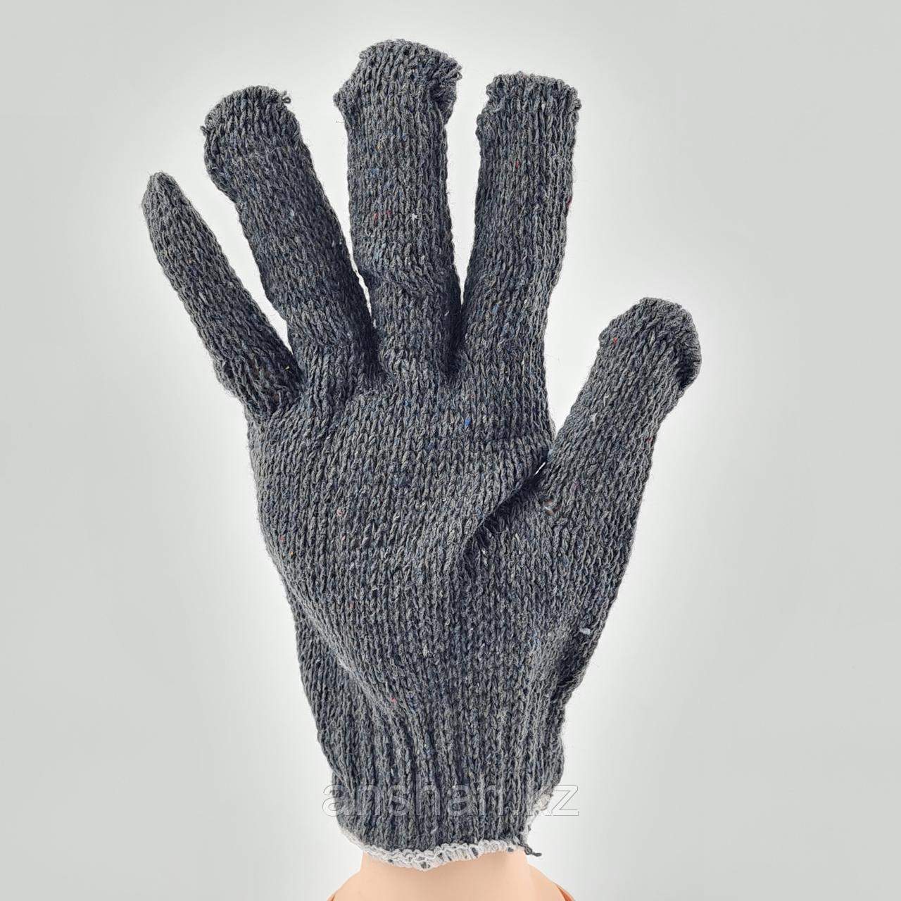 Хозяйственные перчатки Х/Б, серые, тонкие