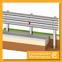 Ограждение дорожные односторонние 11ДО/У2, 190-0.75-3.0-1.5