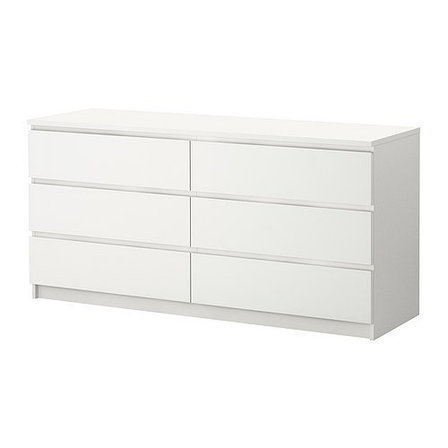 Комод Варма Шведский Стандарт 6 ящ., белый 160х40x78 см, фото 1