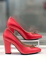 Стильные женские туфли PAOLETTI красного цвета. Женская нарядная обувь в Алматы.