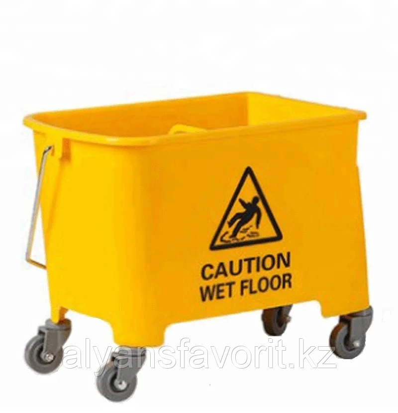 Ведро на колесиках на 20 литров  (цвета: желтый. зеленый, красный голубой) .Турция