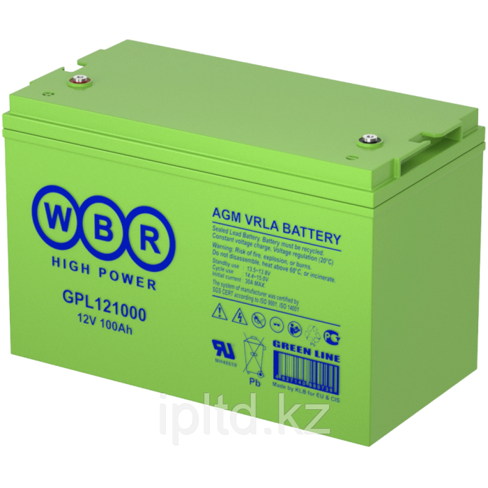 Аккумулятор WBR GPL121000A (12В, 100Ач) - фото 1 - id-p114351222