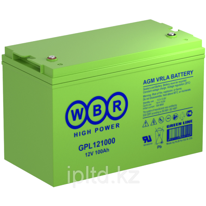 Аккумулятор WBR GPL121000A (12В, 100Ач) - фото 2 - id-p114351222