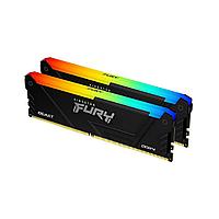 Комплект оперативной памяти Kingston FURY Beast (KF437C19BB12AK2/32) [32 ГБ DDR 4, 3733 МГц, 1.35 В,