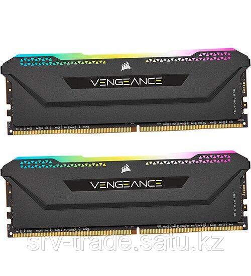 Комплект модулей памяти Corsair Vengeance RGB PRO SL, CMH32GX4M2E3200C16 [32 ГБ DDR 4, 3200 МГц, 1.35 В, - фото 1 - id-p114362580