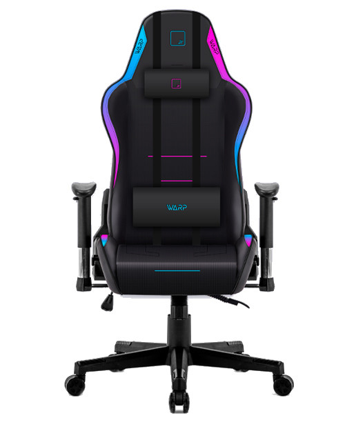 Кресло игровое WARP JR Neon Pulse (JR-GBP) черный - фото 1 - id-p114035966
