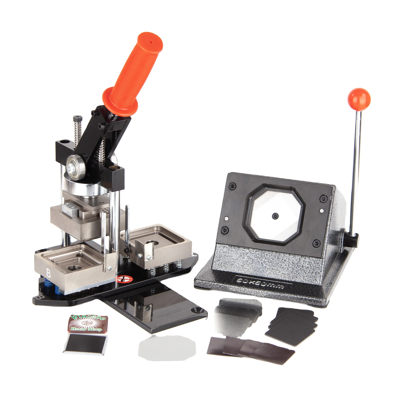 Пресс-аппарат для изготовления магнитных изделий с комплектом 50х50мм - фото 1 - id-p114380508