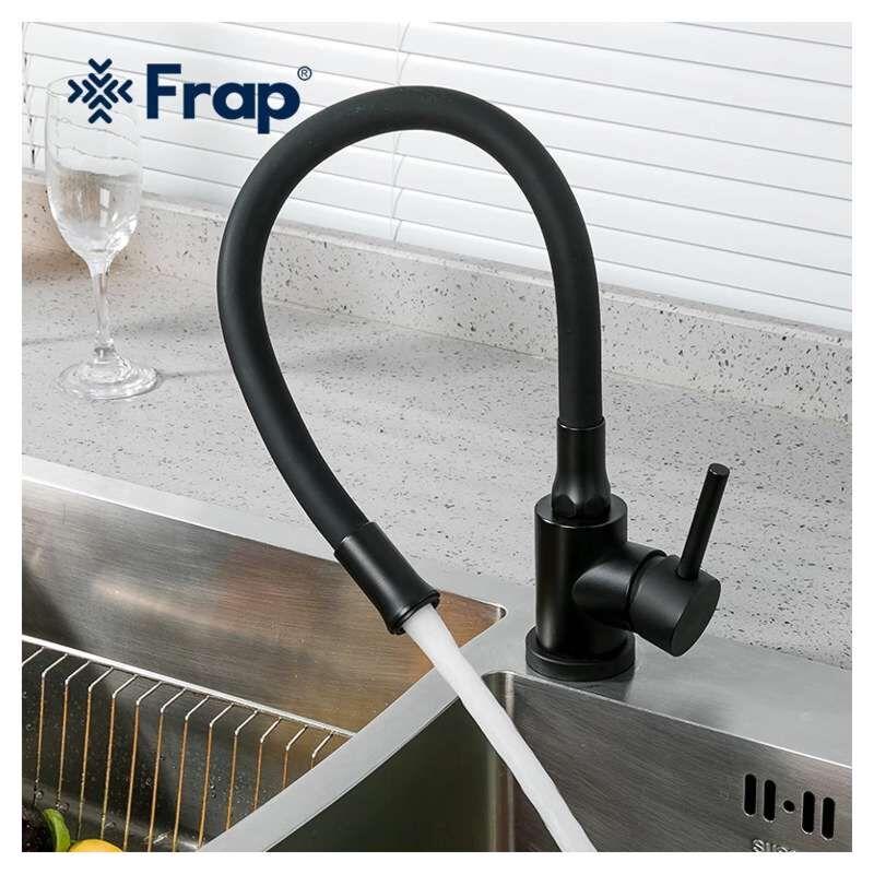 Смеситель Frap для кухни F40994-6 Черный из нержавеющий стали - фото 2 - id-p114380410