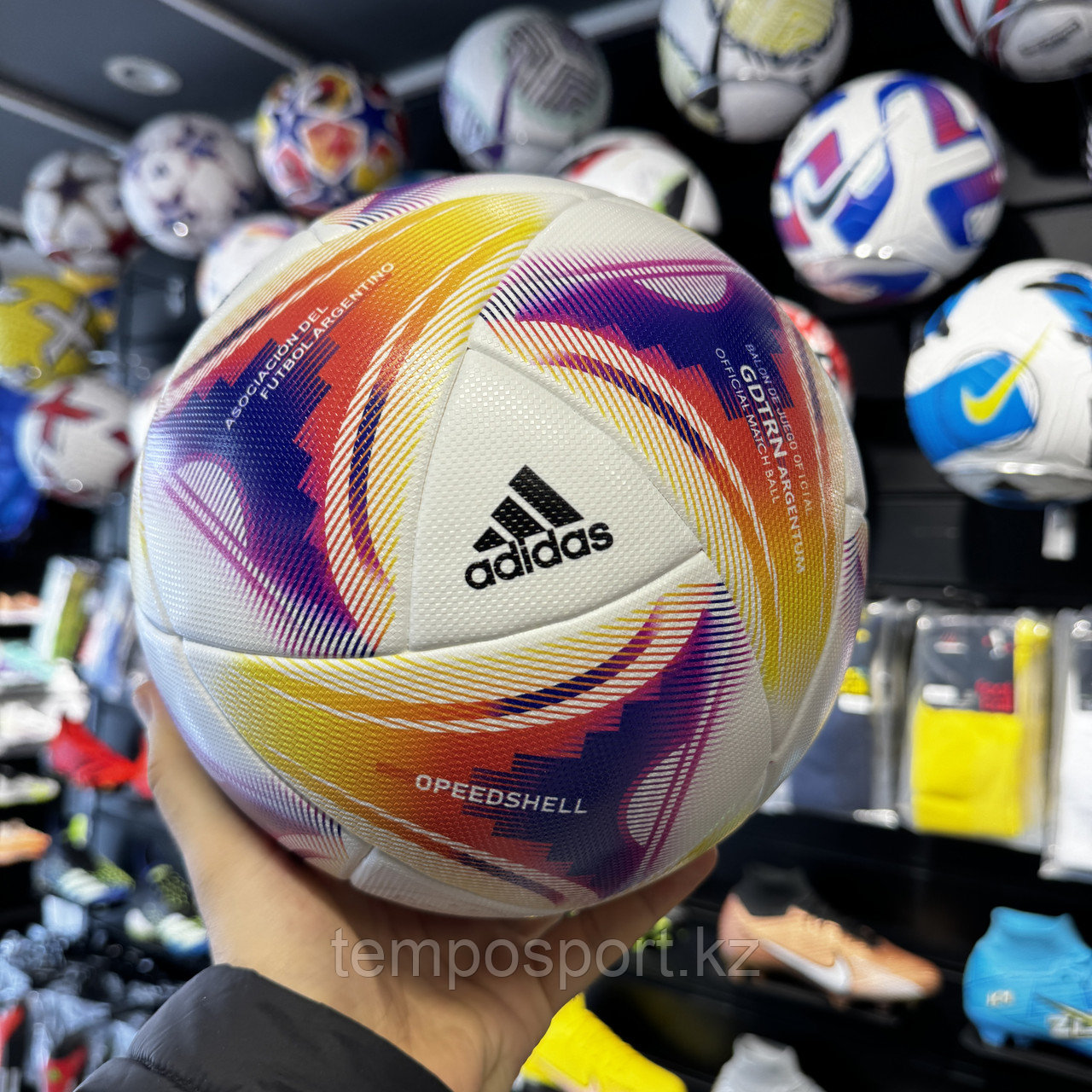 Мяч футбольный Adidas Gotan Argentum размер 5 - фото 4 - id-p114380425