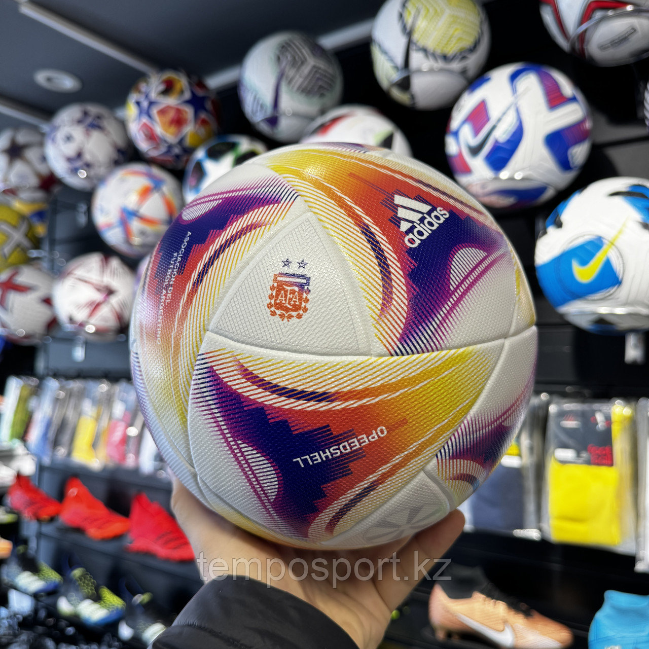 Мяч футбольный Adidas Gotan Argentum размер 5 - фото 2 - id-p114380425