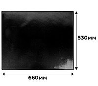 Подложка на стол с прозрачным покрытием 530x660 мм, черный, картон/ПВХ, Attache Economy